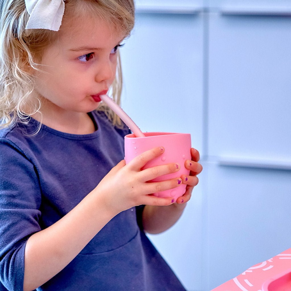 Marcus & Marcus Reusable Silicone Straws & Brush Set