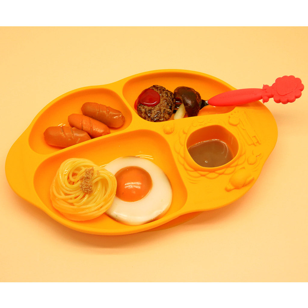 Marcus &amp; Marcus Yummy Dips Suction Divided Plate - Lola