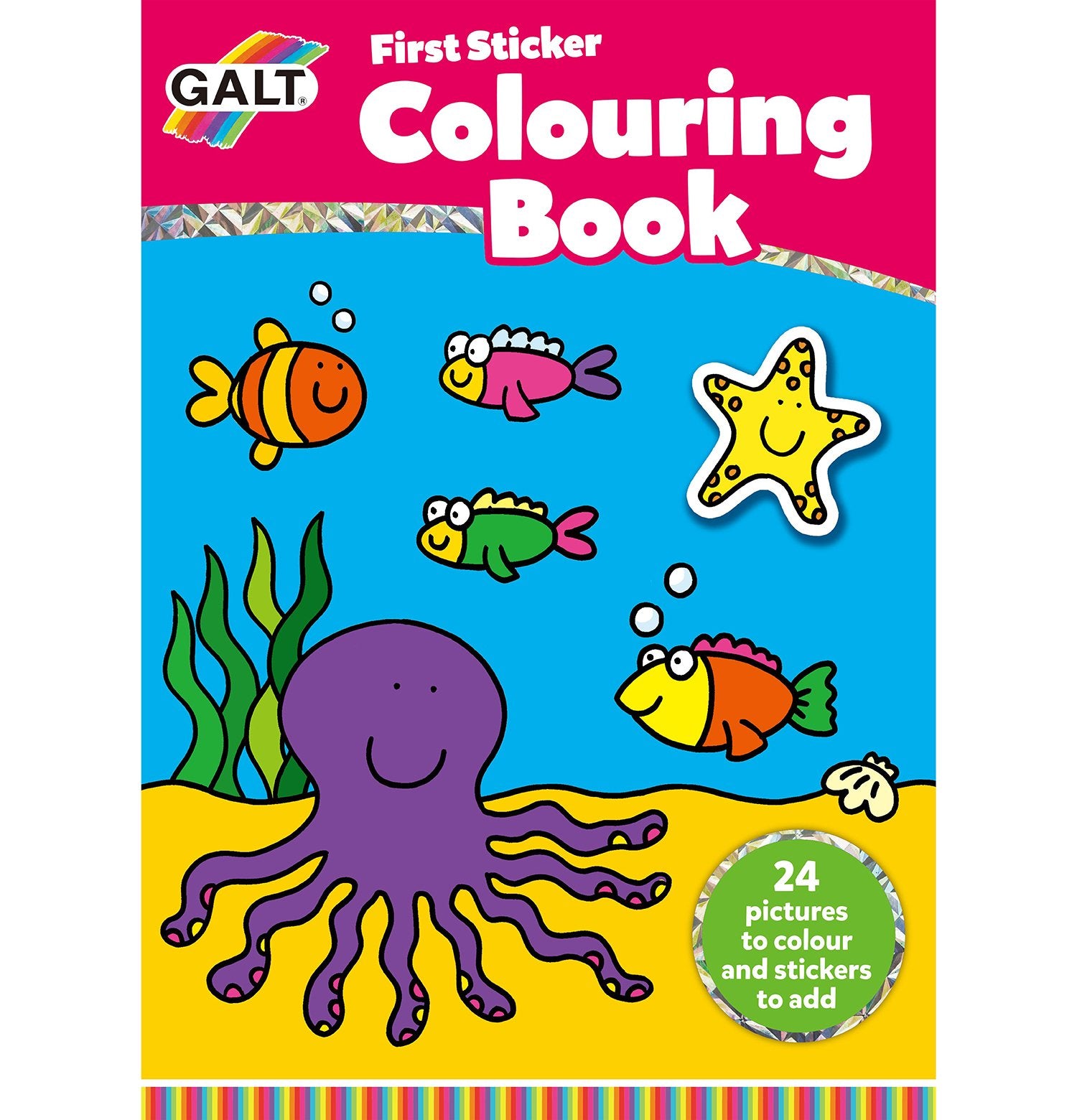 First Sticker Colouring Book - Galt
