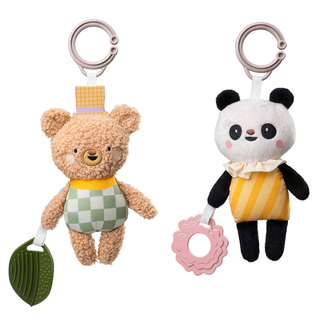 Taf Toys Baby Stroller Hanging Plush Toy with Teether