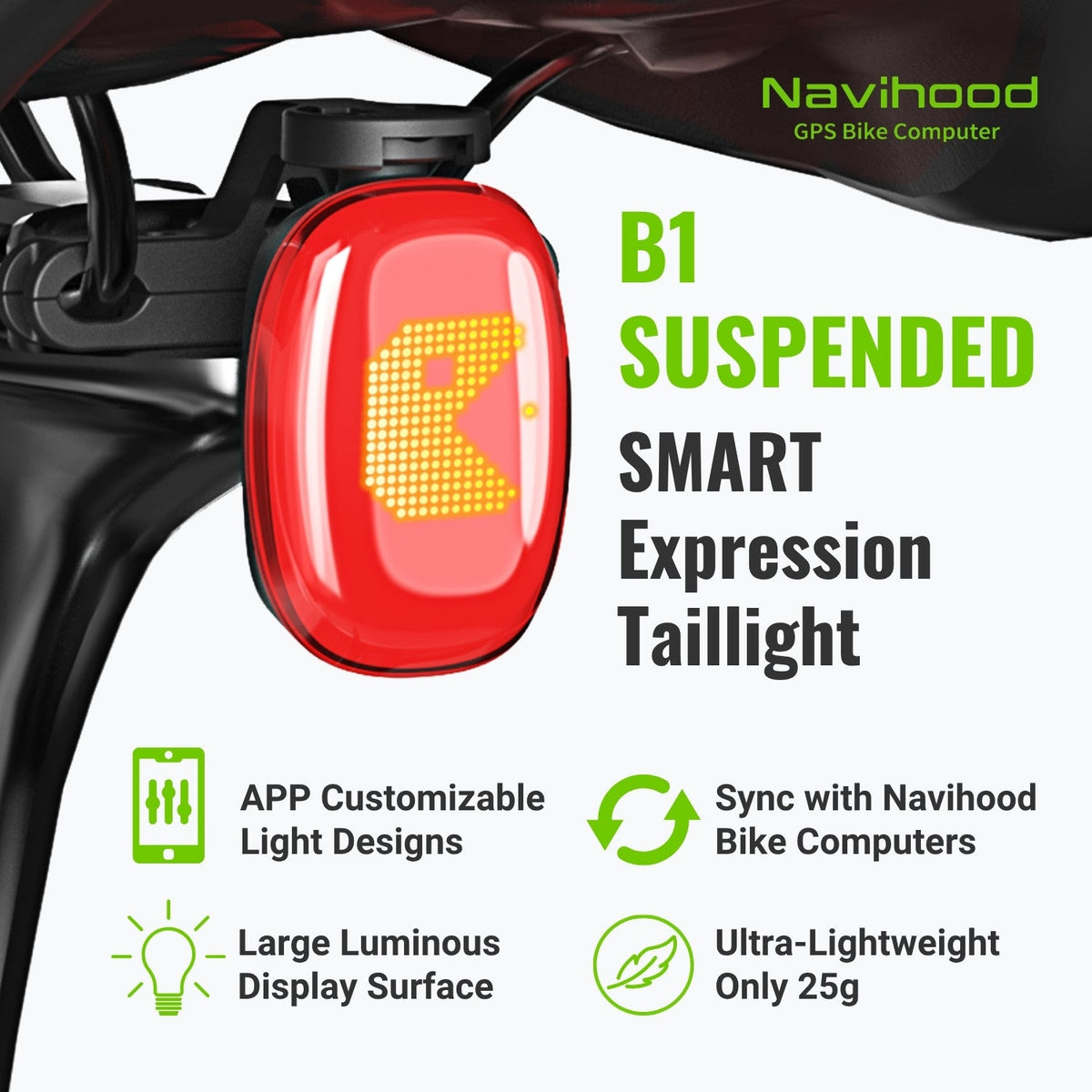 Navihood B1 Smart Expression Taillight with APP Control