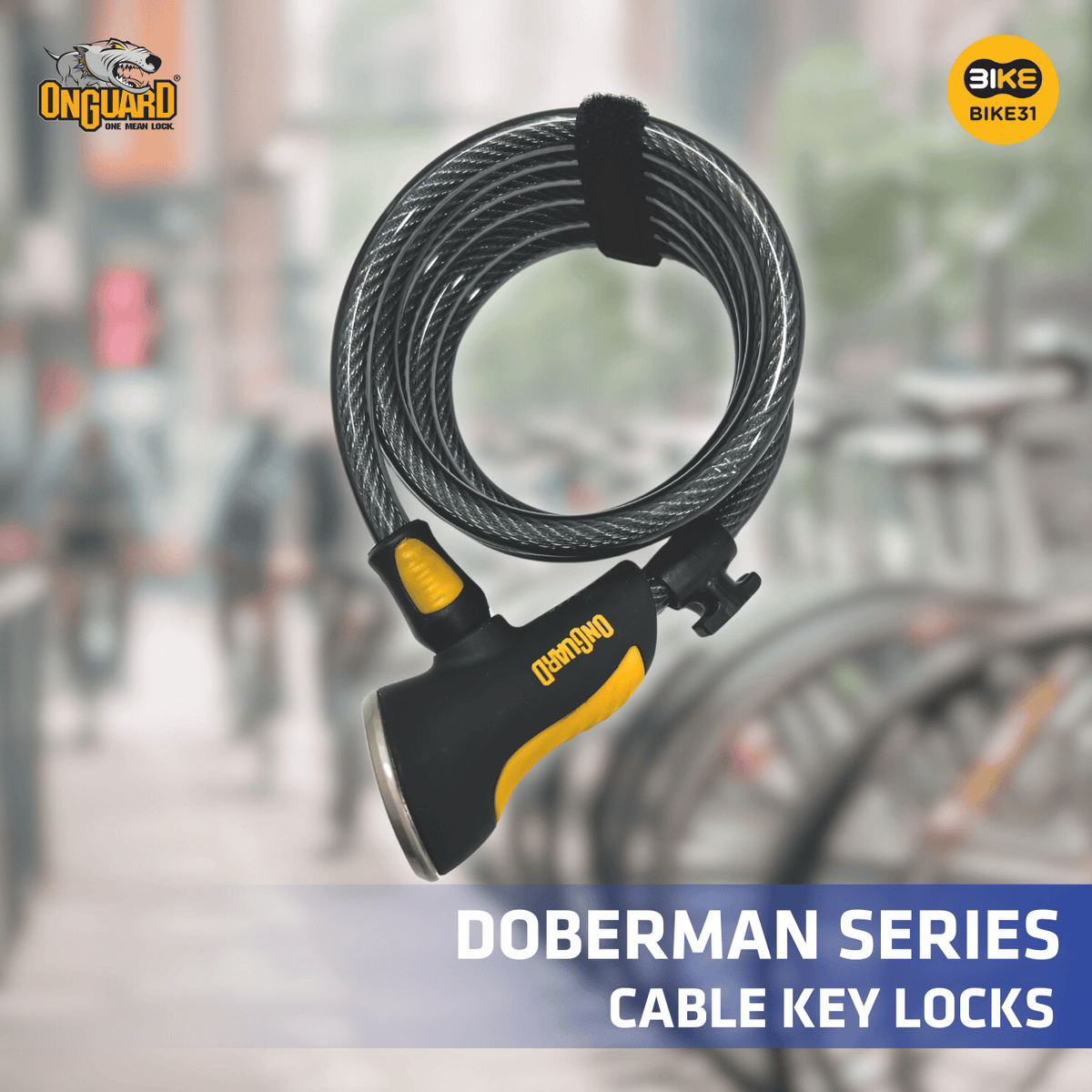 OnGuard Doberman Series Cable Key Locks (8028/8029)