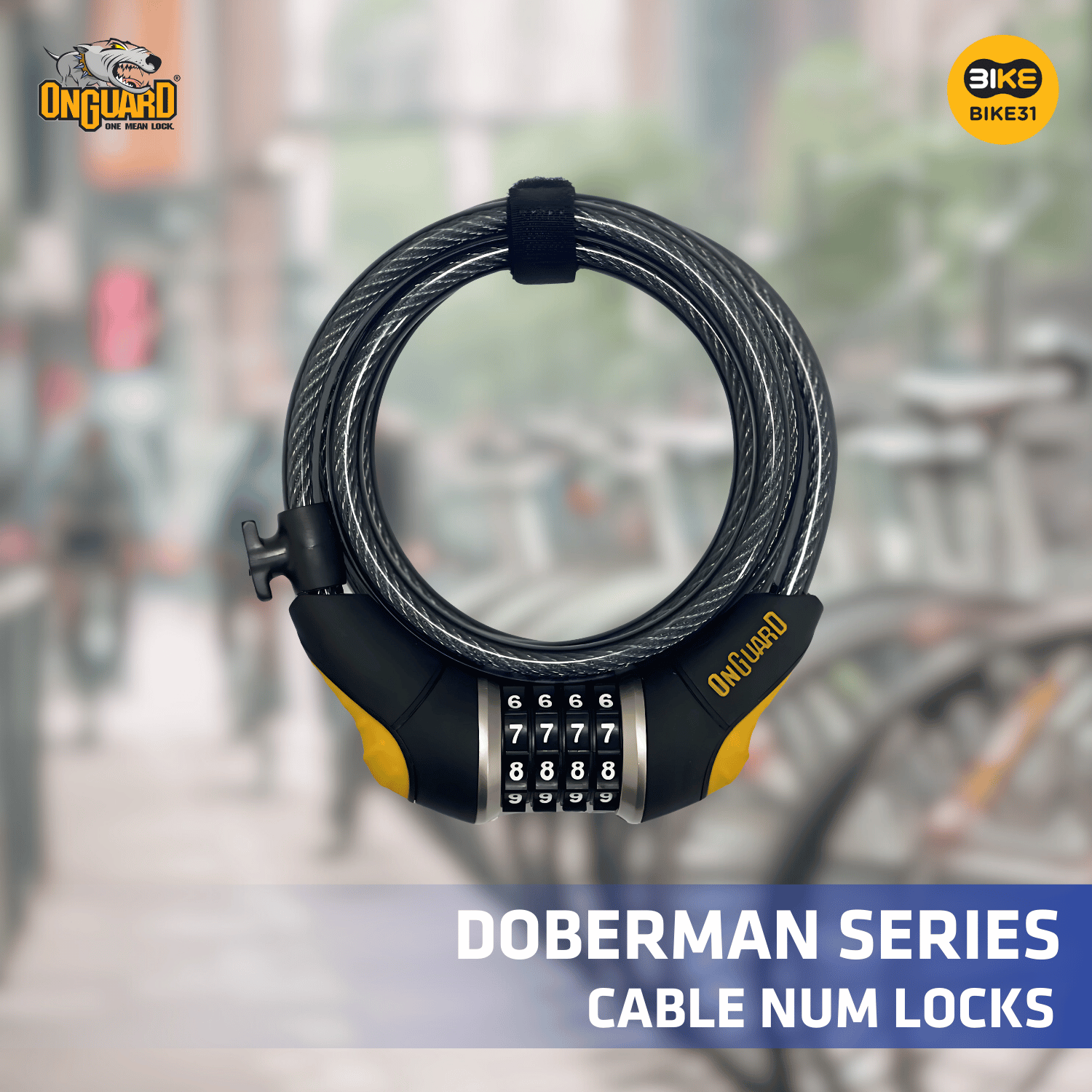 Onguard Doberman Onguard Combination Bike Lock OnGuard Doberman