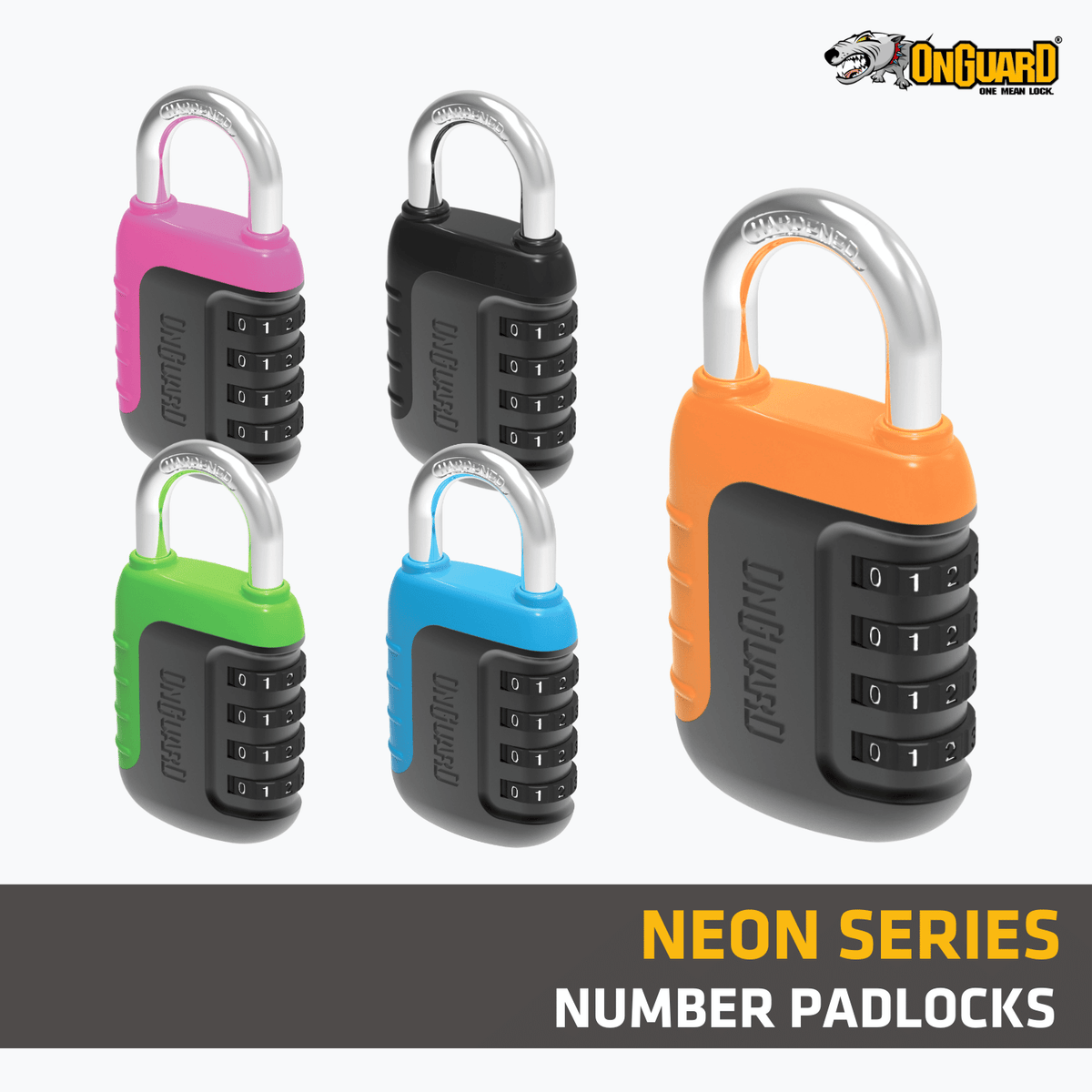 OnGuard Neon Series Number Padlock (8243)