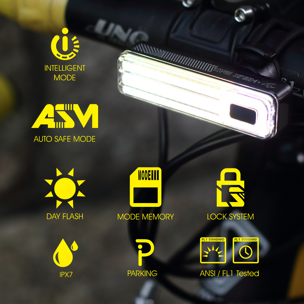 Moon Helix Max White 350 Lumens Bicycle Light