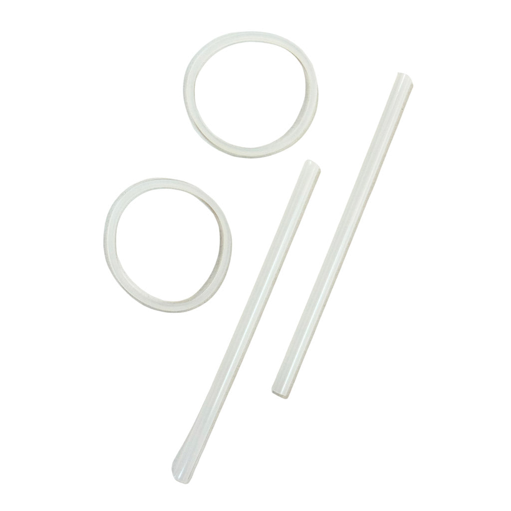 2 seal rings and 2 straws