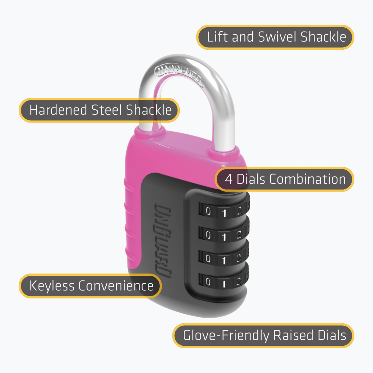 OnGuard Neon Series Number Padlock (8243)