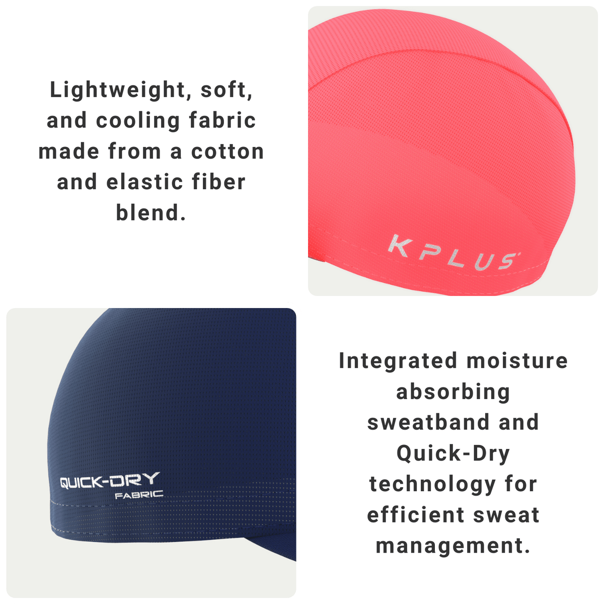 KPLUS Quick Dry Cycling Sports Cap (12 colors)