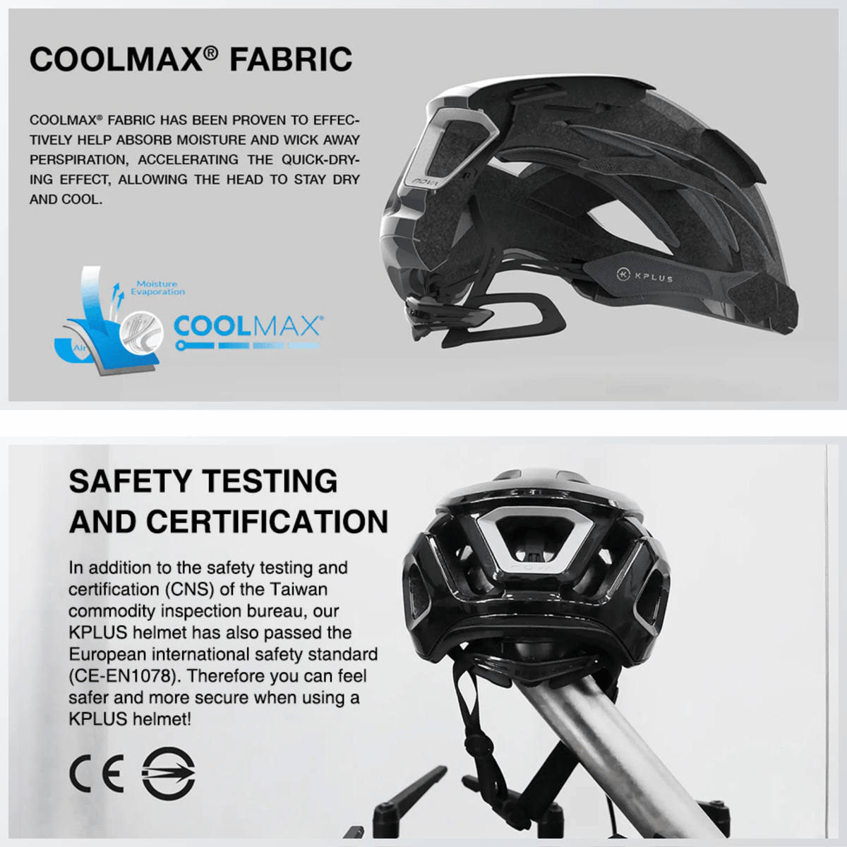 Kplus Nova Cycling Helmet (Asian Fit) (9 Colors)