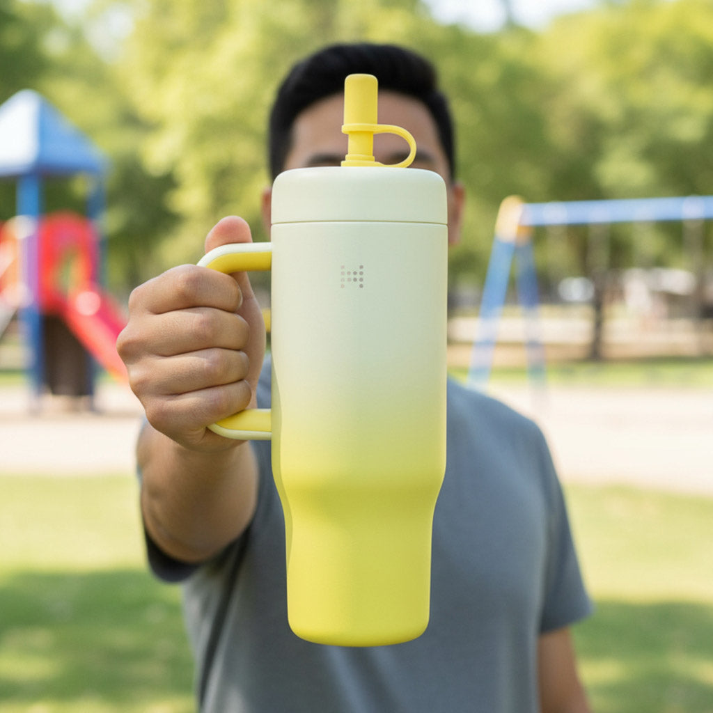 Marcus & Marcus Double-Wall Insulated Stainless Steel Straw Tumbler