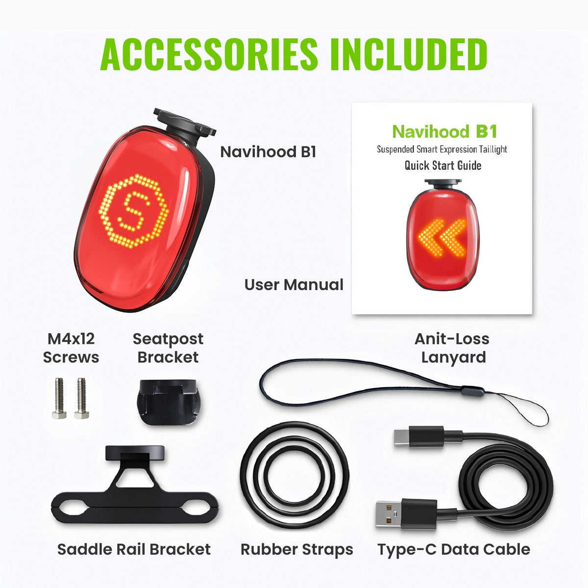 Navihood B1 Smart Expression Taillight with APP Control