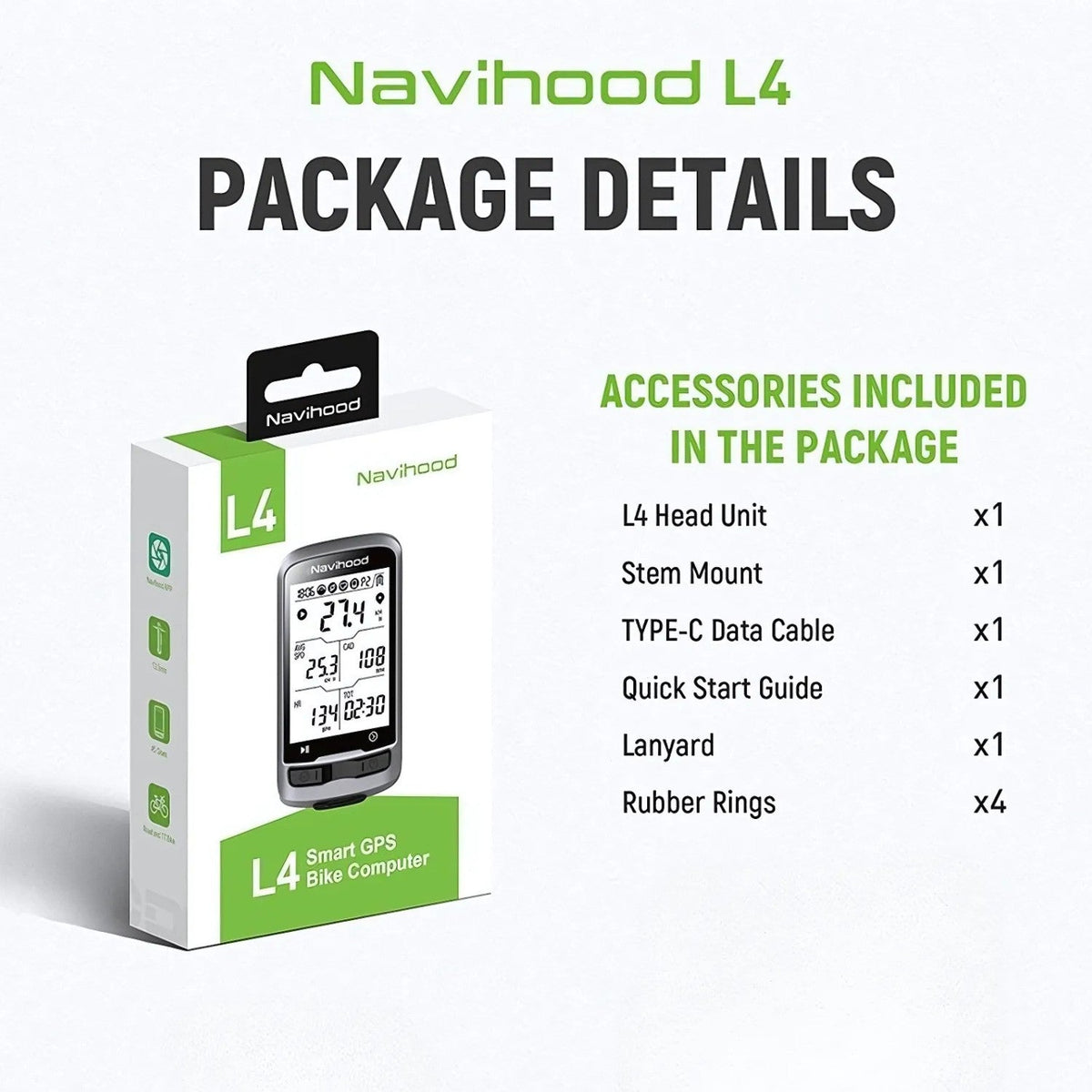 Navihood L4 GPS Bike Computer