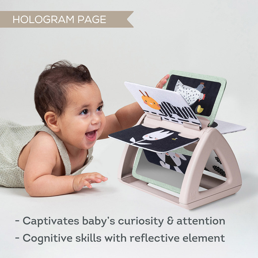 Taf Toys Black & White Tummy Time Rattling Spinning Book