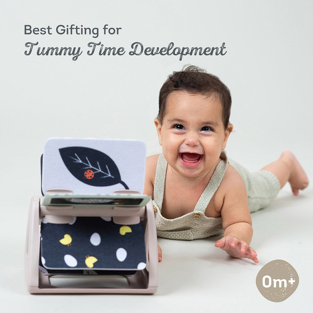 Taf Toys Black & White Tummy Time Rattling Spinning Book