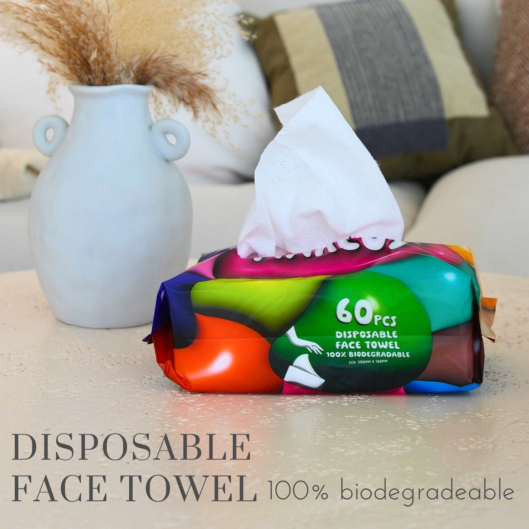 Marcus &amp; Marcus Disposable Face Towel 100% Biodegradable (Wet or Dry)
