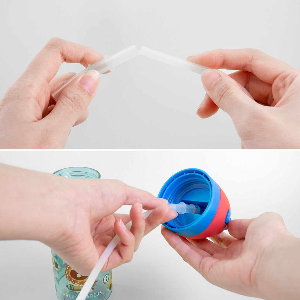 Marcus & Marcus Antibacterial Tritan Straw Bottle Replacement Straw Set 