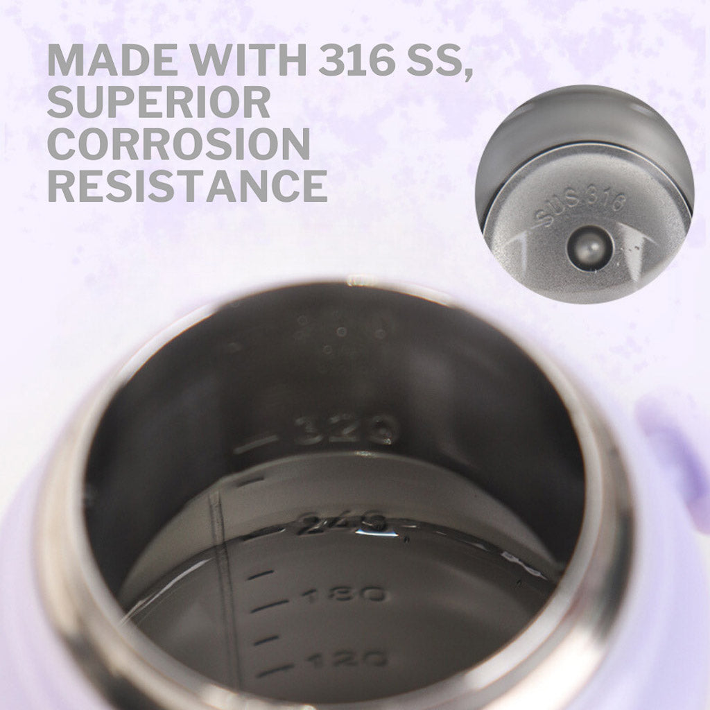 Marcus &amp; Marcus Straw and Spout Insulated Water Bottle (350ml)