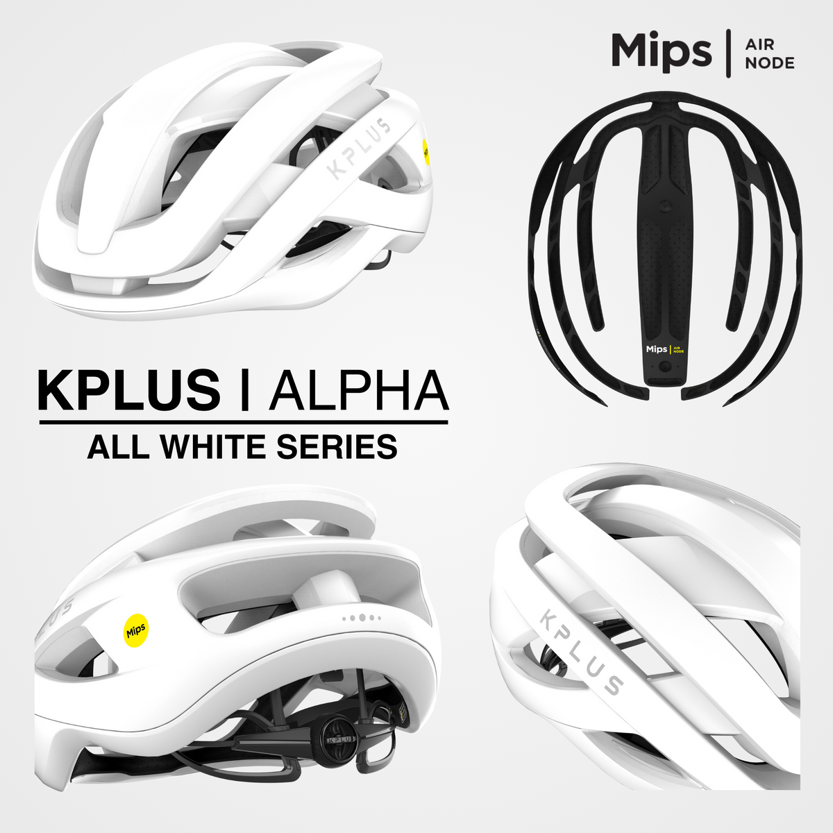 KPLUS ALPHA (MIPS® AIR) (MIPS® AIR NODE) Cycling Helmet (ASIAN FIT) [10 colours]