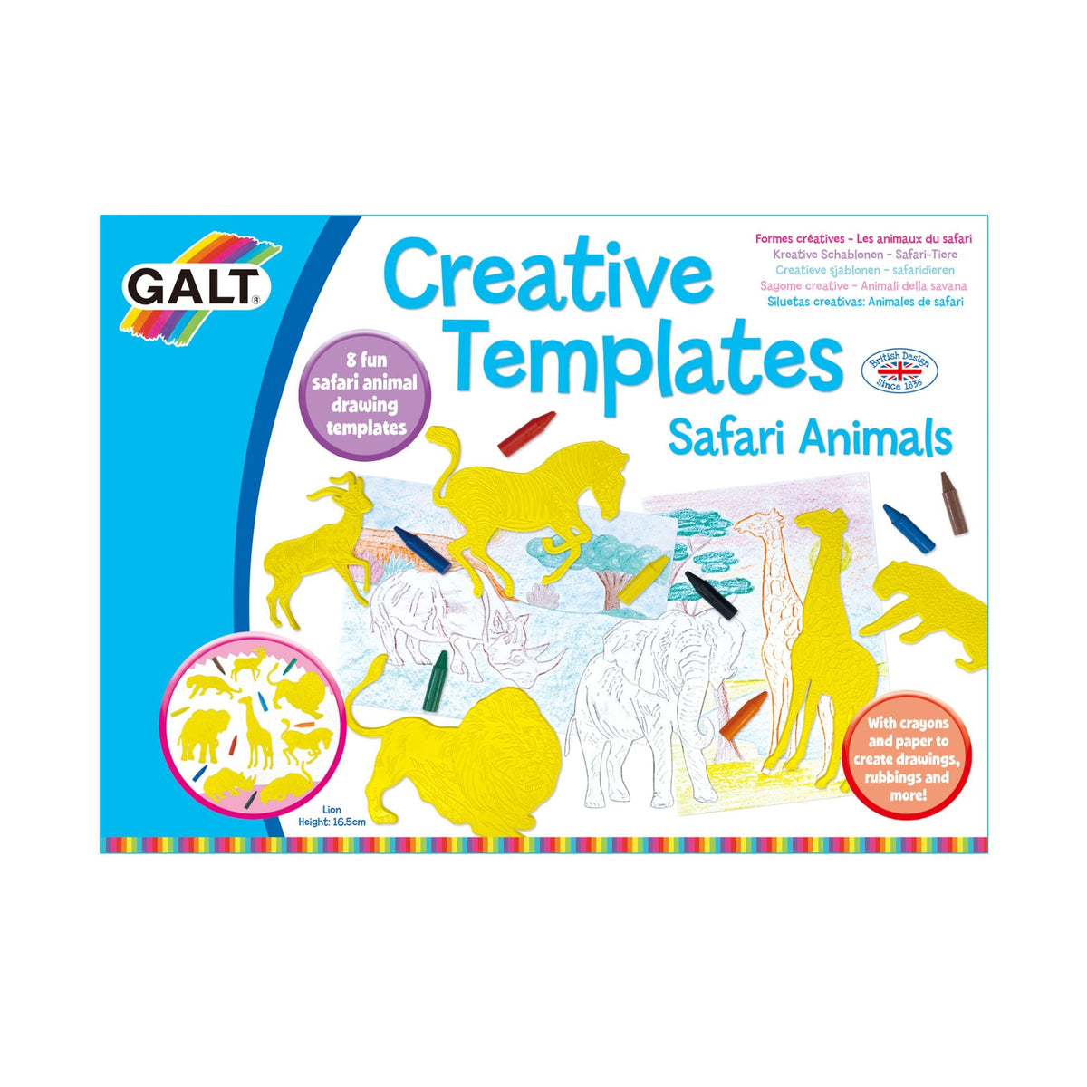 Galt Creative Template (Safari Animals)