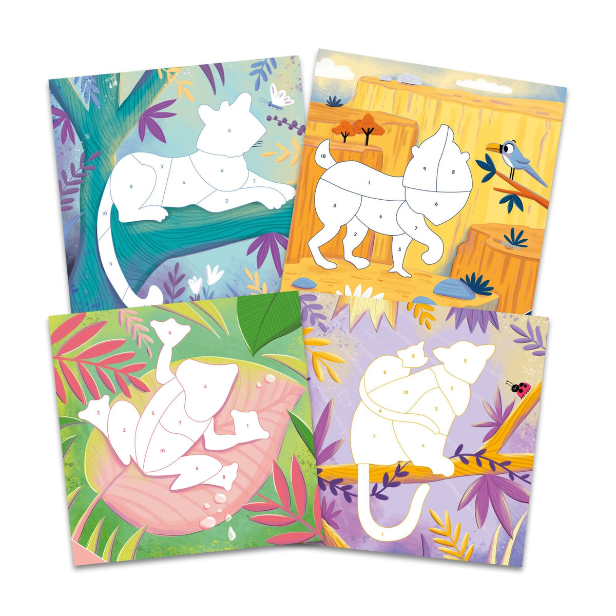 Galt Sticker By Numbers (Wild Animals)