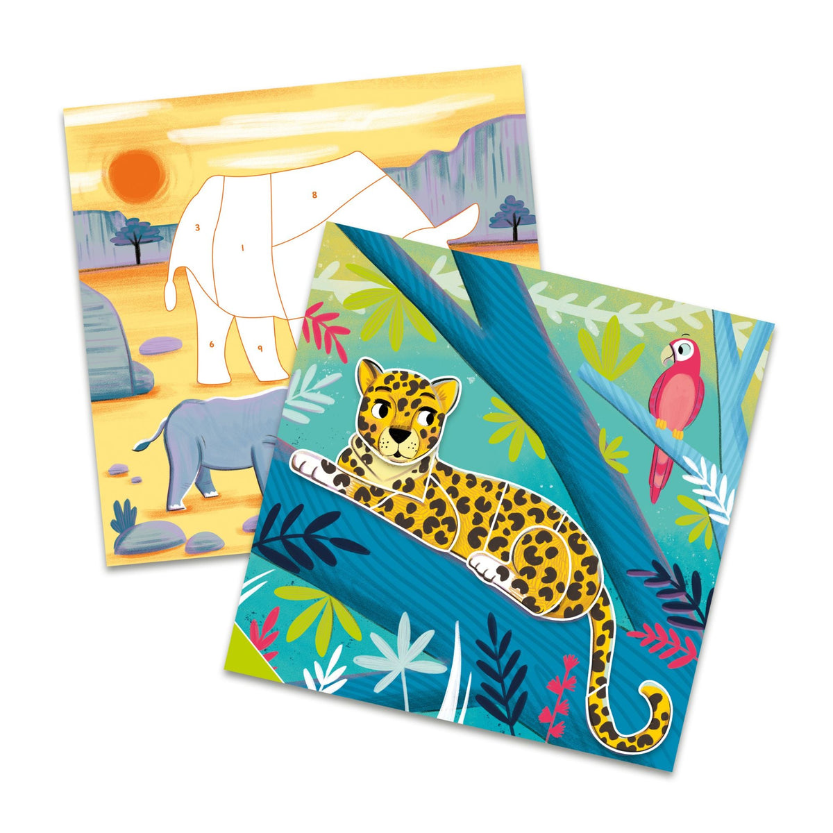 Galt Sticker By Numbers (Wild Animals)
