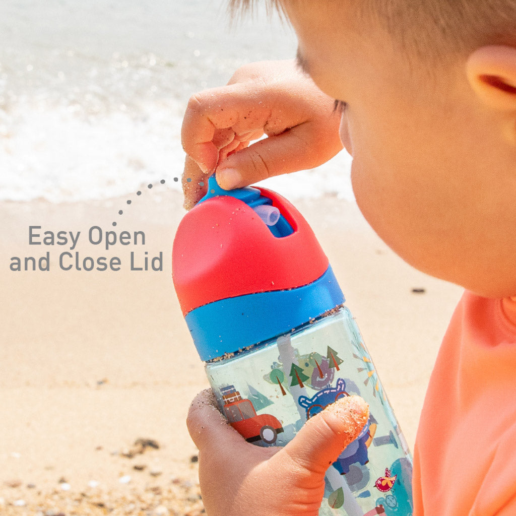 Marcus &amp; Marcus Antibacterial Tritan Straw Bottle