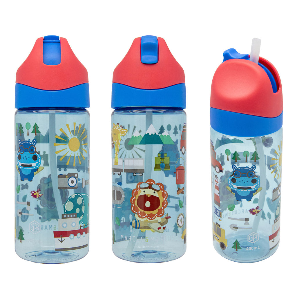 Marcus &amp; Marcus Antibacterial Tritan Straw Bottle