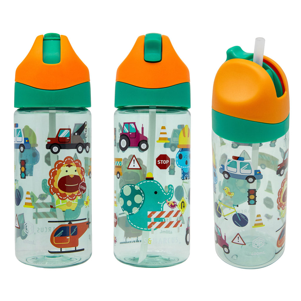 Marcus &amp; Marcus Antibacterial Tritan Straw Bottle