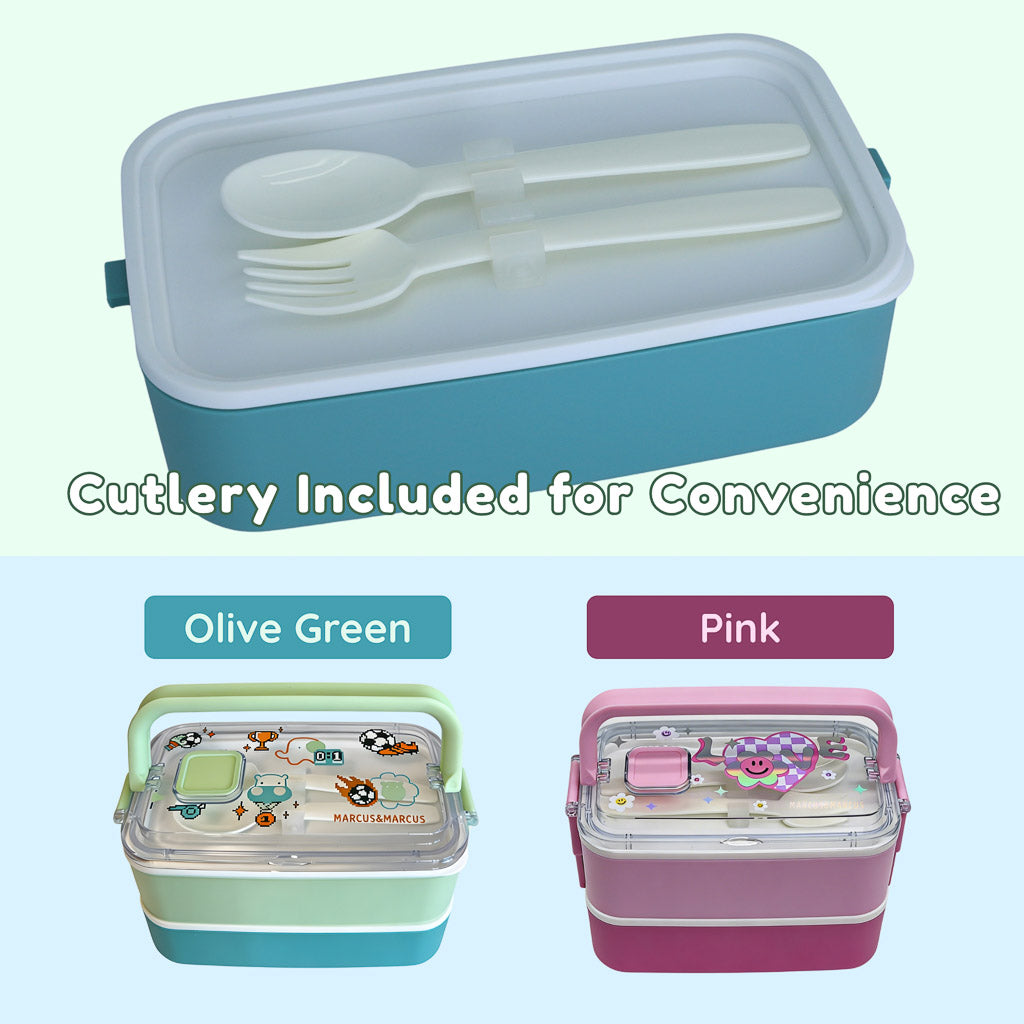 Marcus & Marcus Duodeck Stainless Steel Lunch Box Set