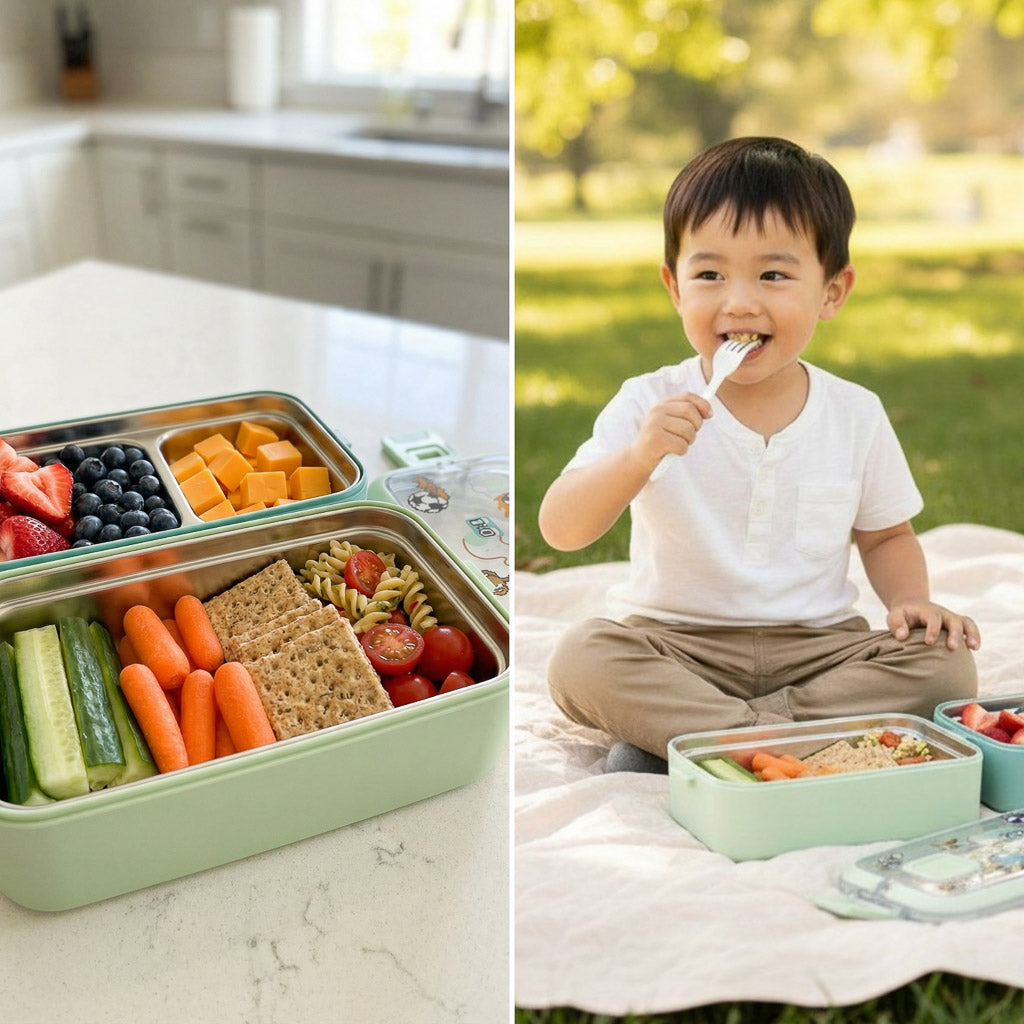 Marcus & Marcus Duodeck Stainless Steel Lunch Box Set