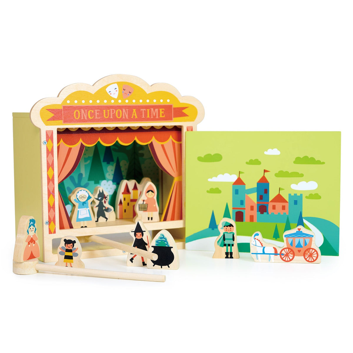 Mentari Toys Wooden Tabletop Theatre