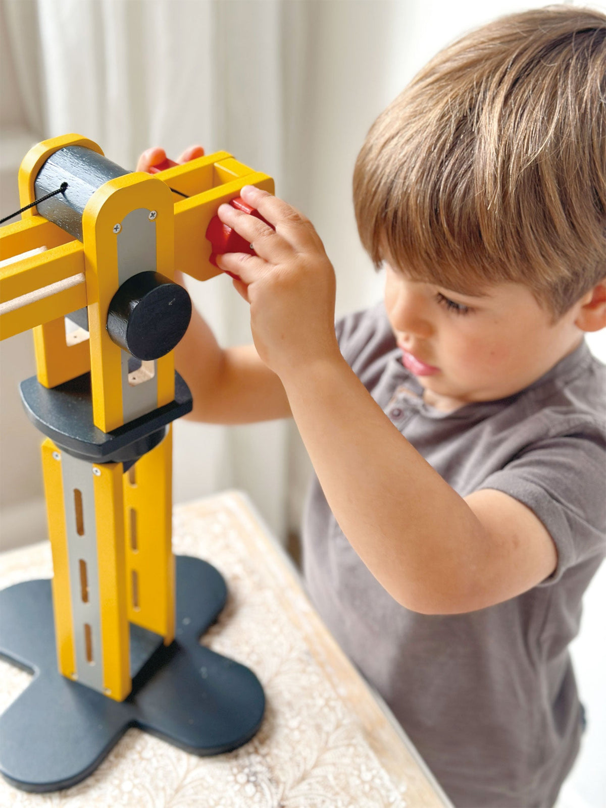 Mentari Toys Big Yellow Crane