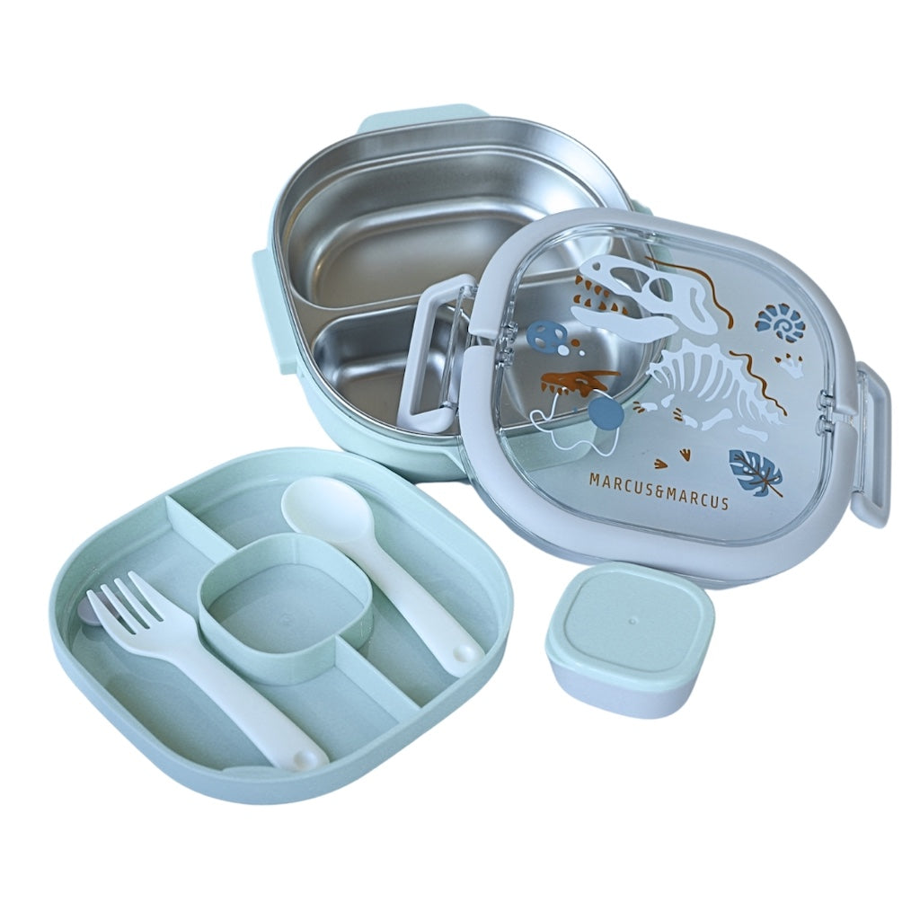 Marcus &amp; Marcus 2 Tier Stainless Steel Lunch Box