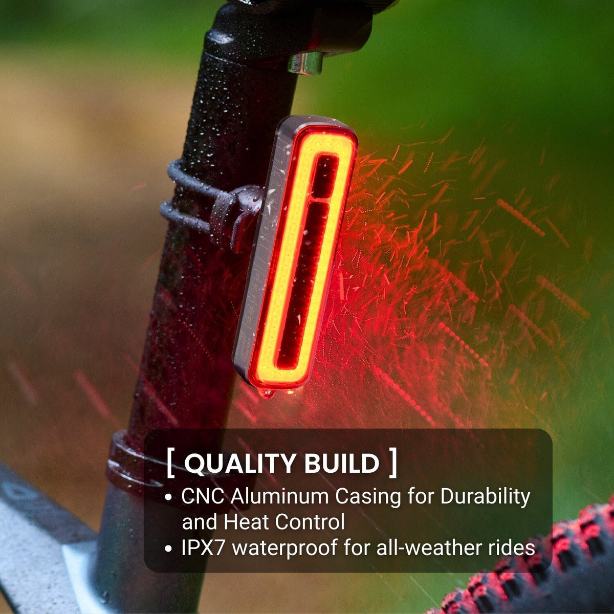 Moon Nebula 2 Sense 350 Lumens Bike Light (Brake Sensing)