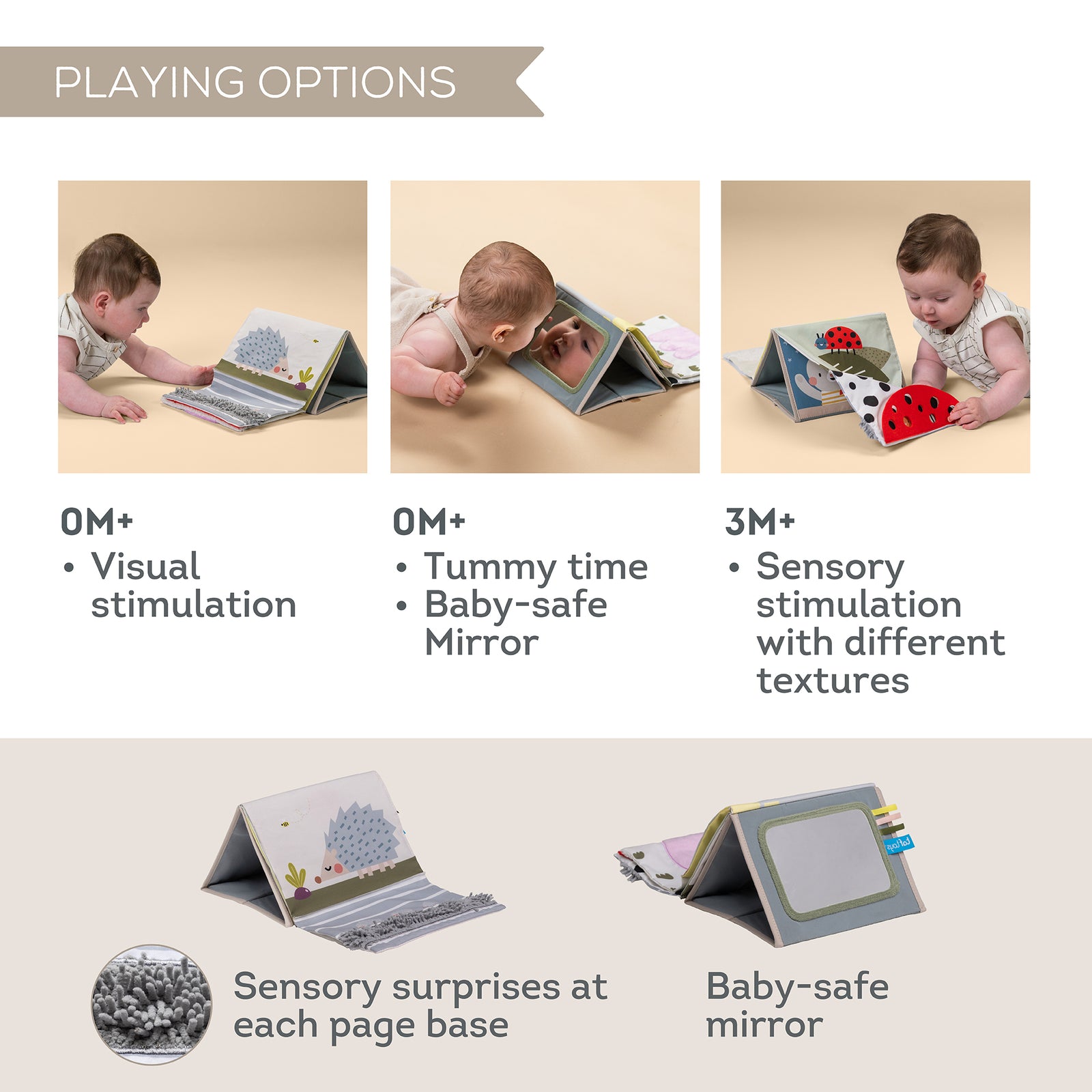 Taf Toys Tummy Time Sensory Book