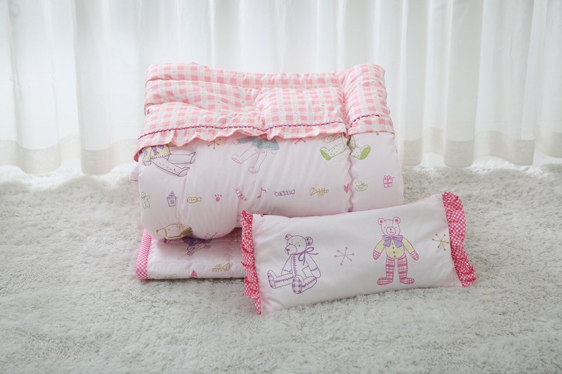 Bedding Set - 100% Premium Cotton Bedding Set - Bebe Pink