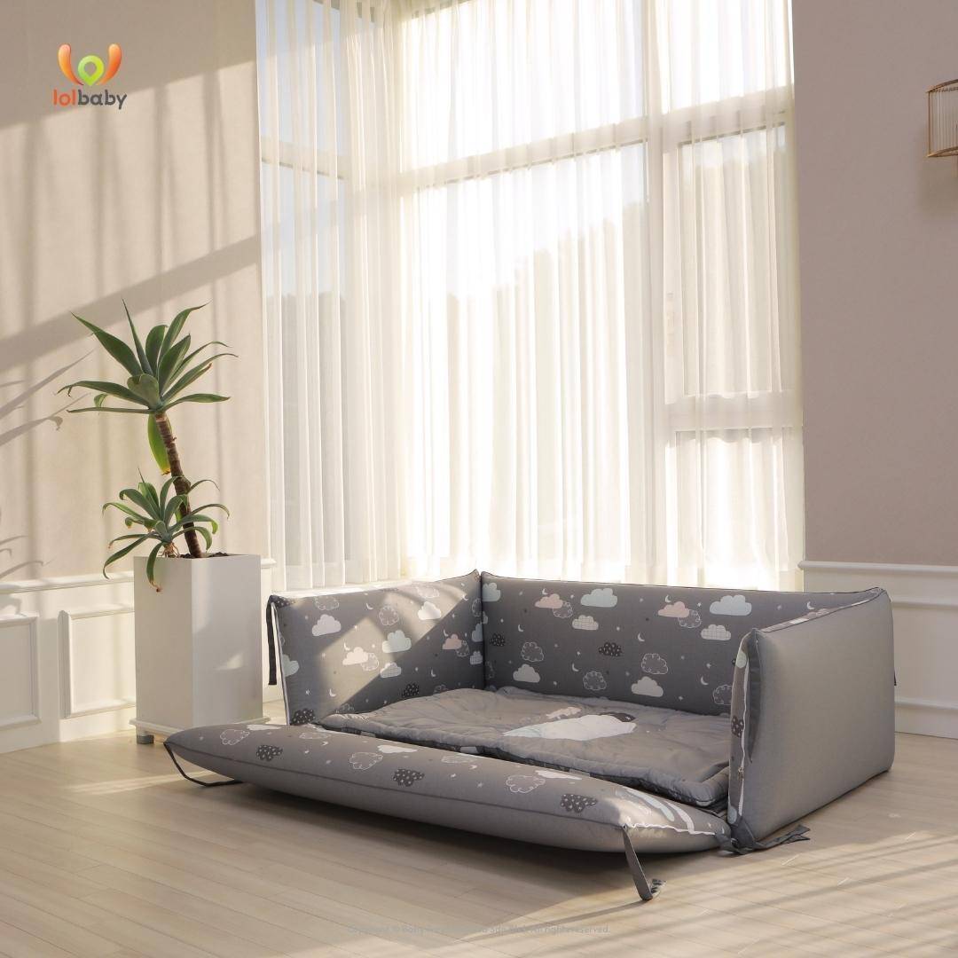 LOLBaby Microfiber Bumper Bed  - Night Sky