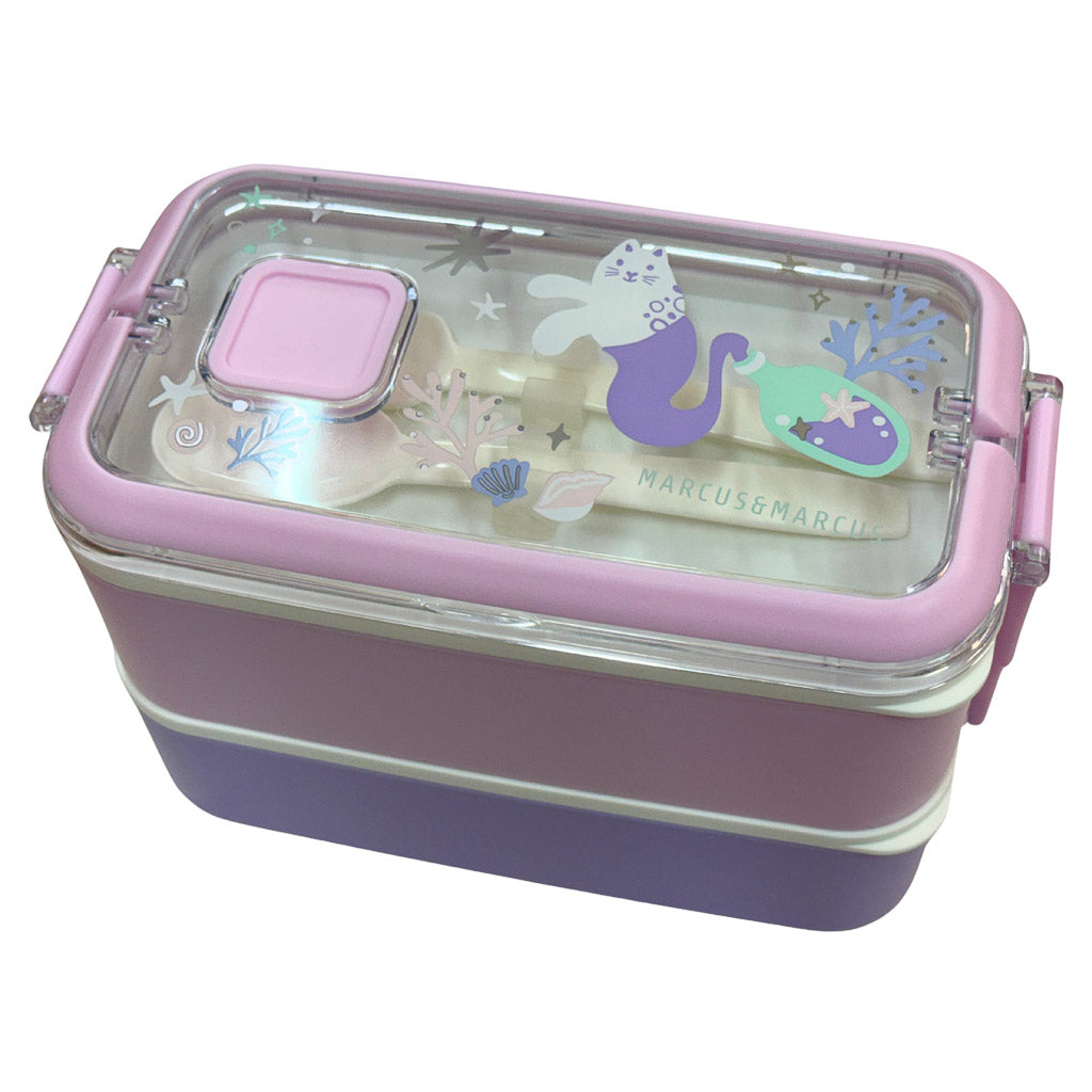 Marcus & Marcus Duodeck Stainless Steel Lunch Box Set Purple Color