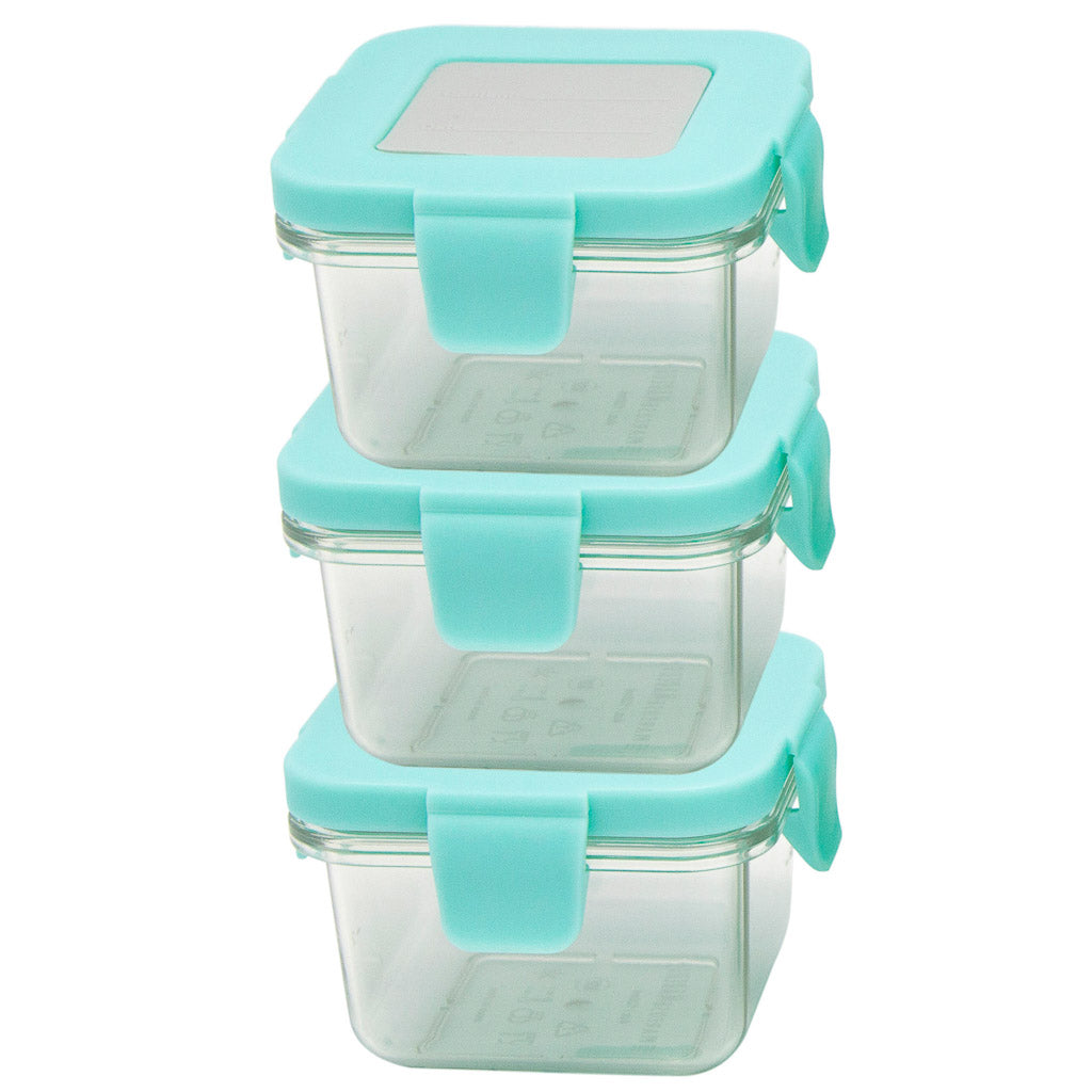 Marcus & Marcus Tritan Air Tight Container - 4oz x 3pcs