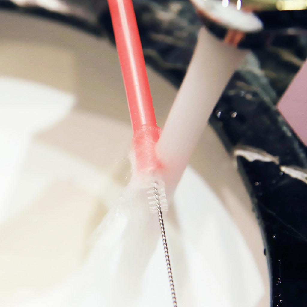 Marcus &amp; Marcus Reusable Silicone Straws &amp; Brush Set