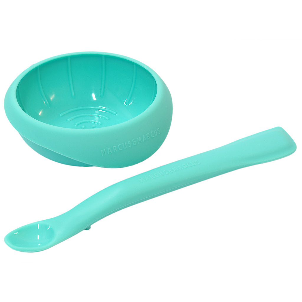 Marcus &amp; Marcus Masher Spoon &amp; Bowl Set - Blue