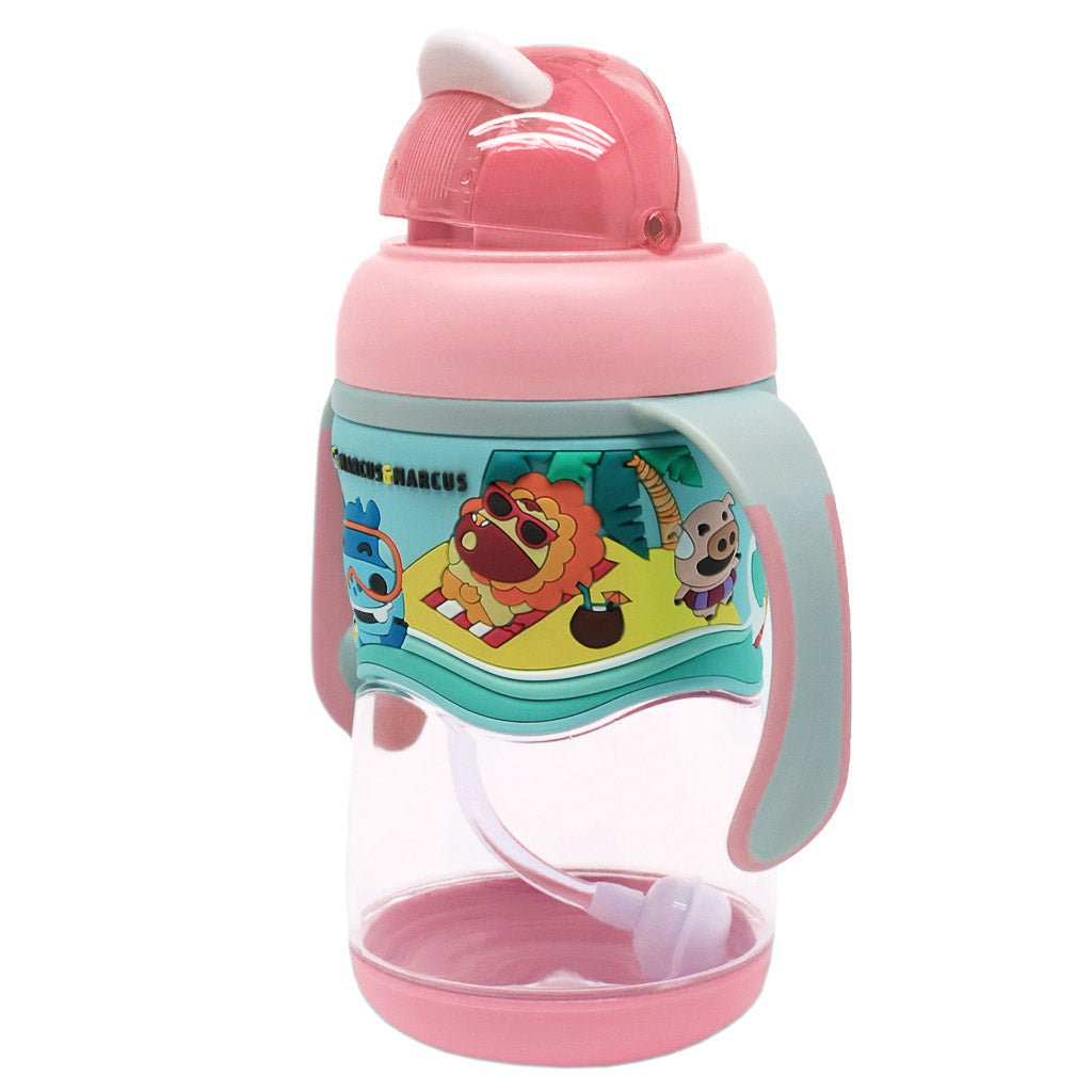 Marcus &amp; Marcus 2-stage Tritan Straw Bottle - Pink
