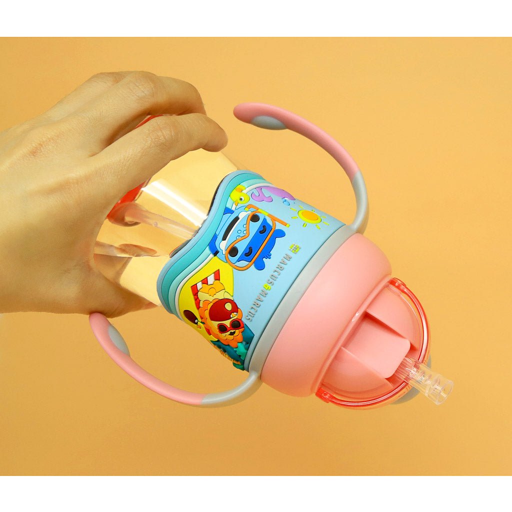 Marcus &amp; Marcus 2-stage Tritan Straw Bottle - Pink