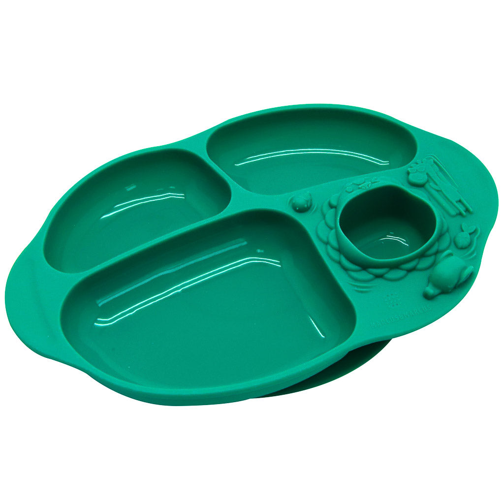 Marcus &amp; Marcus Yummy Dips Suction Divided Plate - Ollie