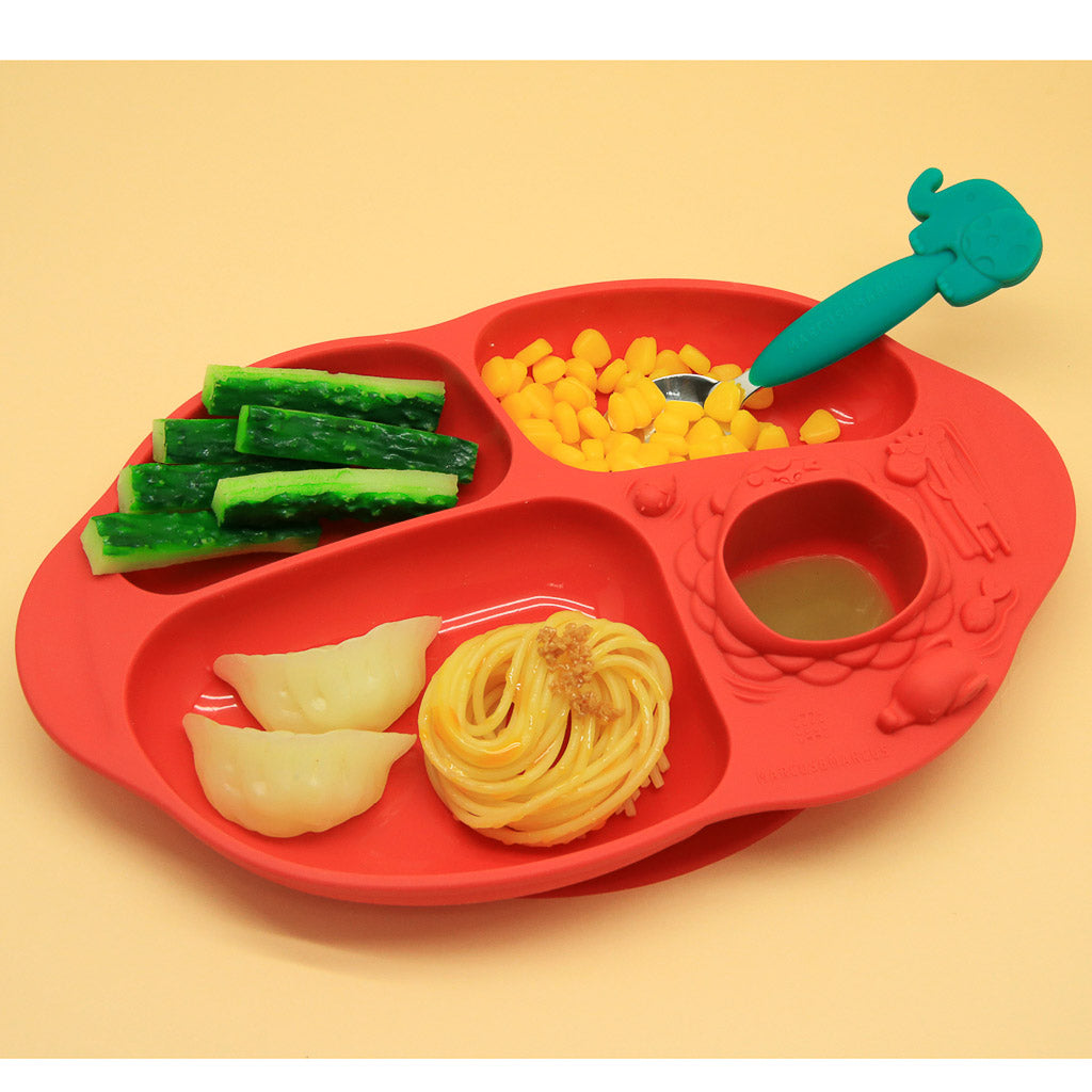 Marcus & Marcus Yummy Dips Suction Divided Plate - Marcus