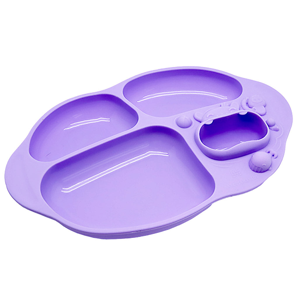 Marcus & Marcus Yummy Dips Suction Divided Plate - Willo