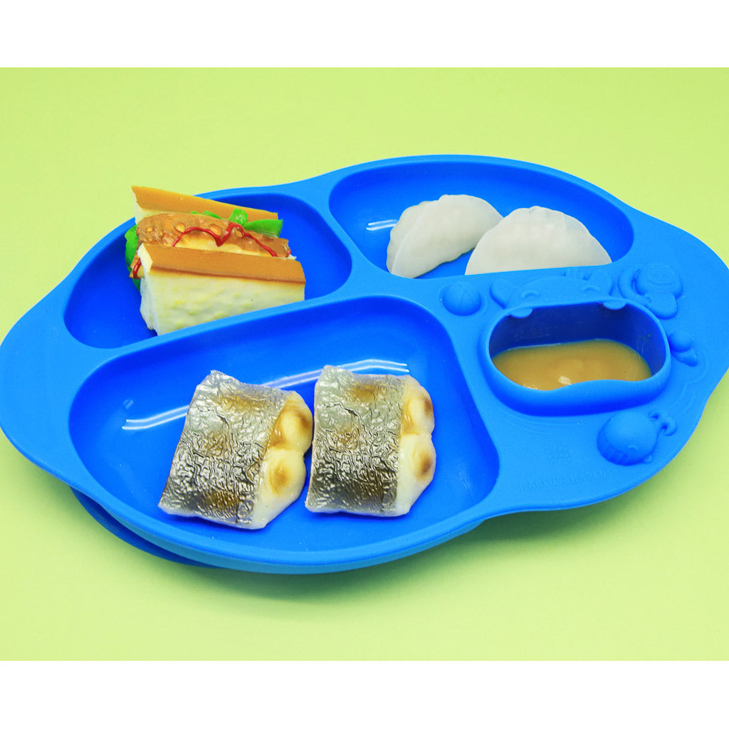 Marcus &amp; Marcus Yummy Dips Suction Divided Plate - Lucas
