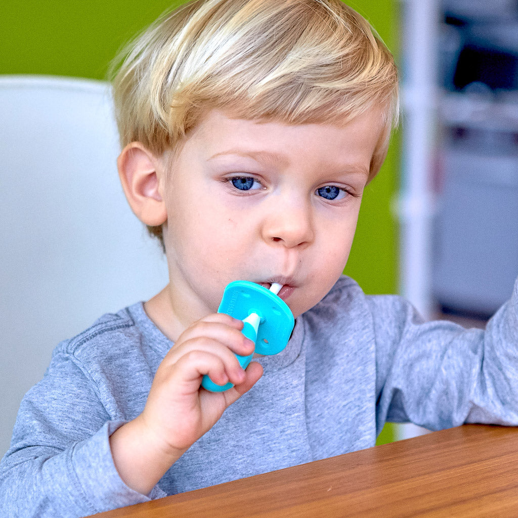 Marcus &amp; Marcus Palm Grasp Toddler Training Toothbrush - Blue