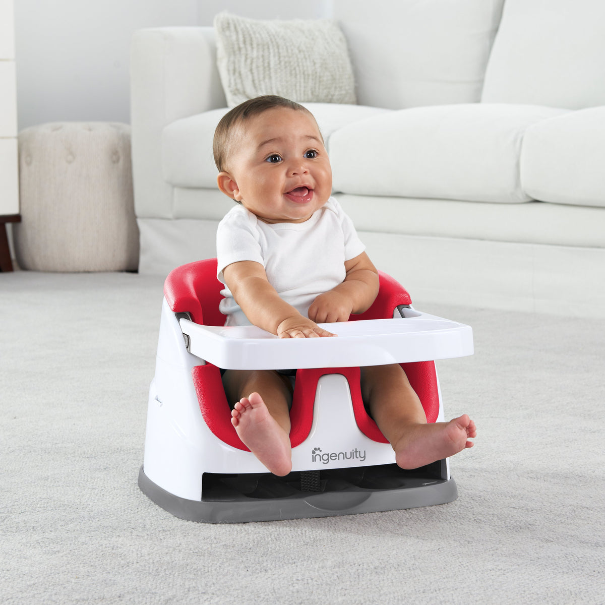 Ingenuity Baby Base 2-in-1- Poppy Red BS11577 P
