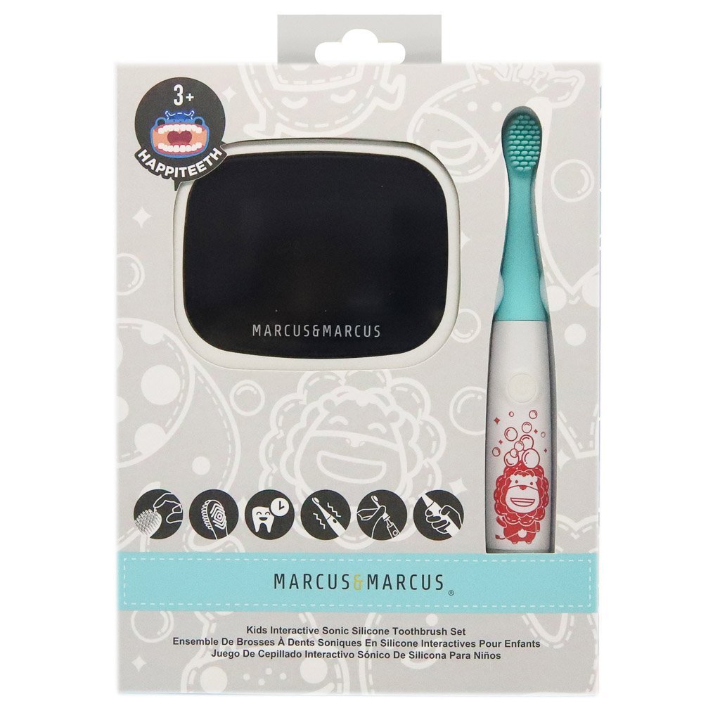 Marcus &amp; Marcus Kids Interactive Sonic Silicone Toothbrush Set